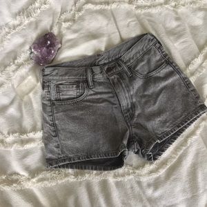 Levi’s Shorts Acid Wash Denim Chalked Charcoal